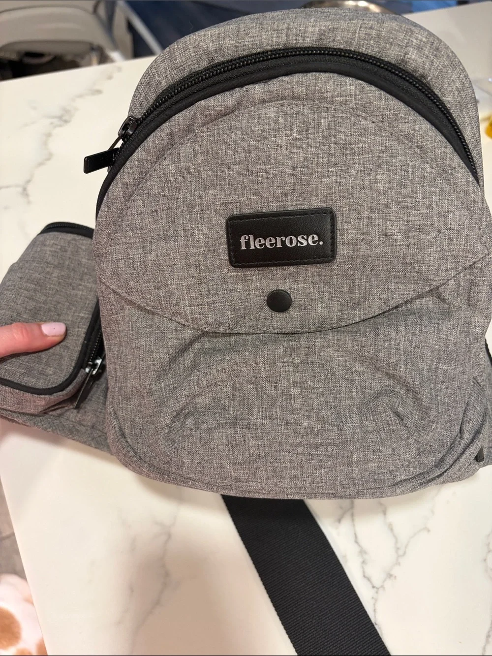 Gray baby belt hip Carrier